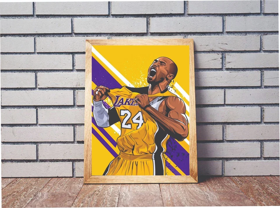 Kobe Bryant Black Mamba Lakers Poster/Print Wall Art Abstract Picture - Image 1 of 1