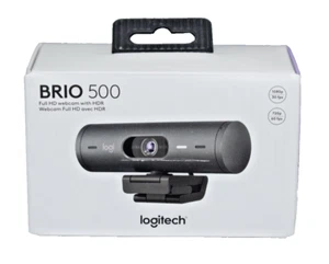 Webcam Logitech BRIO 500 Full HD avec HDR - Graphite - 960-001493 - NEUVE/SCELLÉE ! - Photo 1/8