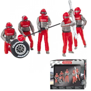Carrera 21131 Figurensatz Mechaniker Carrera Crew rot/grau 1/32 Slot Auto - Bild 1 von 3