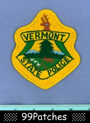 VERMONT STATE POLICE Highway Patrol Shoulder Patch DEER 1B - Image 1 of 2