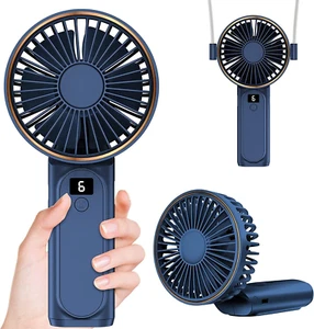Handheld Fan, Portable Fan, 4000Mah Rechargeable Personal Fan, 180° Foldable Min - Picture 1 of 12