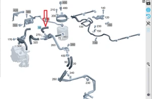 Mercedes-Benz original Kraftstoffschlauch Vorlauf Trennstelle zum Filter OM642 - Bild 1 von 1