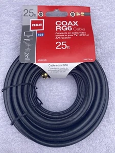 RCA 25 Ft. Digital RG6 Coaxial Cable - Picture 1 of 5