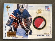 Mike Richter 2000-01 Private Stock Game Gear Patch Variation #144/184 NY Rangers
