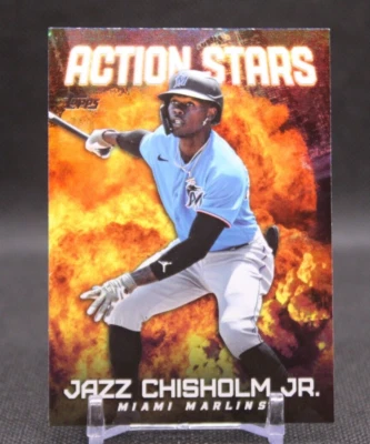 Action Stars 2023 Topps Update #AS- AS-30 Jazz Chisholm Jr. - Miami Marlins - Image 1 of 2
