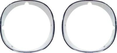 OER Aluminum Headlight Bezel Set For 1970-1973 Chevrolet Camaro - Image 1 of 2