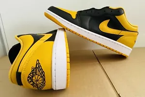 Genuine Nike Air Jordan 1 Low Yellow Ochre-White' UK 10.5/US 11.5/EU 45.5 - Picture 1 of 8
