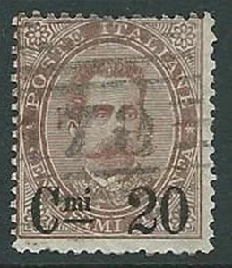 1890-91 REGNO USATO SOPRASTAMPATO 20 SU 30 CENT - U42-4 - Picture 1 of 1