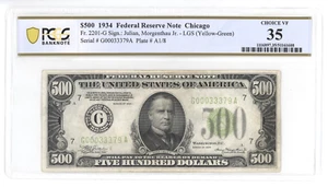 FR 2201-G 1934 $500 FEDERAL RESERVE NOTE CHICAGO LGS PCGS - VERY FINE VF 35 - Picture 1 of 2