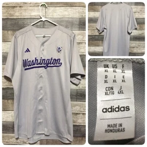 Camiseta de béisbol Adidas Washington Huskies Pac 12 para hombre XL gris manga corta N7 - Imagen 1 de 10