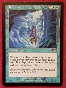 Magic The Gathering APOCALYPSE ICE CAVE blue card MTG - Picture 1 of 2