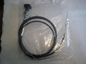 TOP QUALITY  DUAL CHOKE CABLE 68-76 TRIUMPH TR6 & TR250  W  SOLID WIRES UKC2121 - Picture 1 of 5
