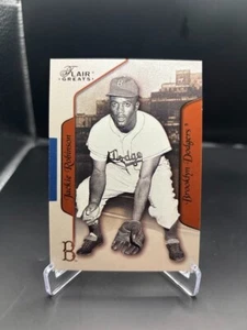 Jackie Robinson 2003 Fleer Flair Greats #84 - Leyenda de los Brooklyn Dodgers Salón de la fama - Imagen 1 de 2