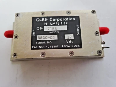 1pc Q-bit QB-7155 0.5-1000MHz 30dB gain RF Coaxial medium power Amplifier TESTED - Image 1 of 4