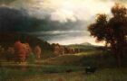 Dream-art Oil painting Albert Bierstadt Autumn Landscape The Catskills canvas
