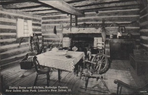 Rutledge Taverne Esszimmer Neu Salem State Park Petersburg IL. Postkarte - Bild 1 von 2