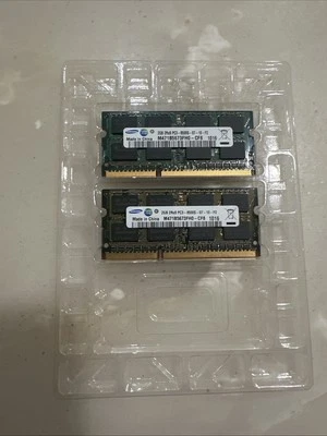 SAMSUNG 2Rx8 PC3-8500S DDR3 Laptop Memory RAM M471B5673EH1-CF8  4GB (2 X 2GB) - Image 1 of 3