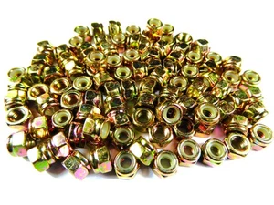 100 x DIN 985 Sicherungsmutter M4 gelb verzinkt - Bild 1 von 1