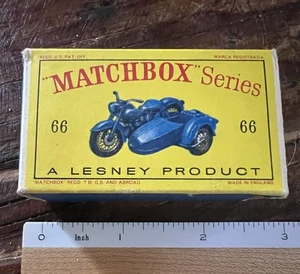 Caja de cerillas vintage #66 Harley-Davidson motocicleta caja original solamente - sin ciclo - Imagen 1 de 10