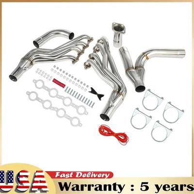 Exhaust Headers For 99-06 Chevy GMC Sierra Silverado 4.8/5.3/6.0L Replacement Foto 1 de 4