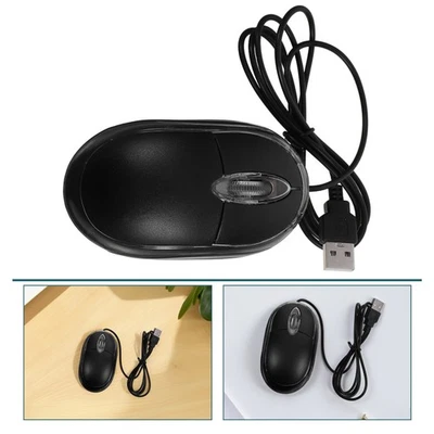 Wired Usb Mouse: 1000DPI Optical Mouse with LED Light & 1.5m Cable - Portable - Image 1 of 4