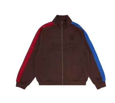 Nike FC Barcelona Cactus Jack Retro Cremallera Himno Chaqueta Talla Grande Marrón Totalmente Nueva Foto 1 de 4