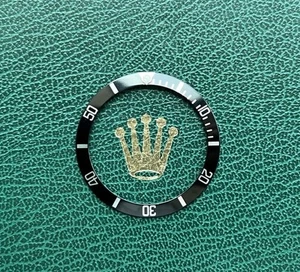 Original Rolex Submariner Sin Fecha 14060 Negro y Plata Reloj Bisel Inserto OC#1451 - Imagen 1 de 7