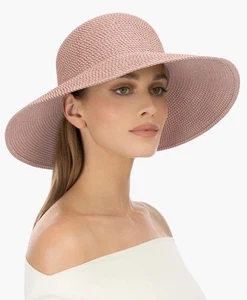 Eric Javits Mujer Hampton Squishee IV Rubor Rosa UPF 50+ Sombrero Verano Playa EE. UU. - Imagen 1 de 6