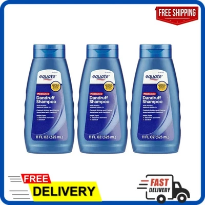 (PAQUETE DE 3) Champú para caspa medicado Equate con sulfuro de selenio 1%, 11 fl oz Foto 1 de 4