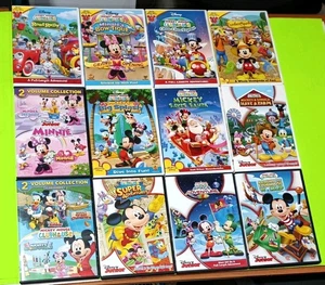Mickey Mouse Clubhouse 12 DVD Lot Bundle Minnie Disney Jr Tested VG Condition - Picture 1 of 20