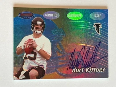 KURT KITTNER BOWMAN BEST AUTOGRAPH AUTO RC ILLINOIS FIGHTING ILLINI FALCONS - Image 1 of 2