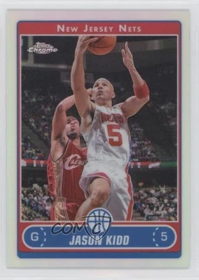 2006-07 Topps Chrome Refractor Jason Kidd #56 HOF - Image 1 of 2