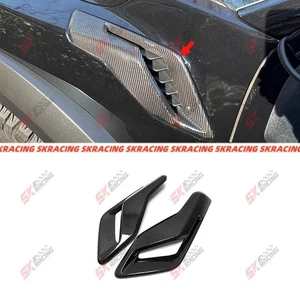 Side Fender Air Vent Trim Fits Ford F-150 21-25 Forged/Carbon Fiber/Glossy Black - Imagen 1 de 21