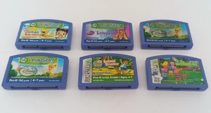 LOT of 6 Leap Frog Leapster Games Disney Tangled Fairies Backyardigans Nihao - Picture 1 of 9