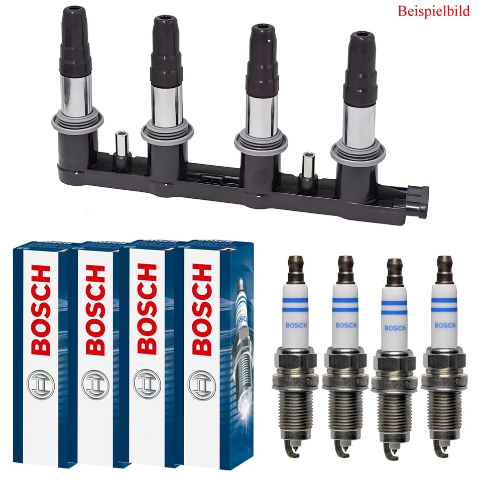Delphi Bobina Encendido + 4x Bosch Bujía para Fiat Stilo 192 1.6 16V Multi Wagon - Imagen 1 de 4