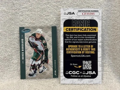 RARE 2005-06 Parkhurst #246 Derek Boogaard AUTO'D RC, Minnesota Wild, JSA-NICE! - Image 1 of 4