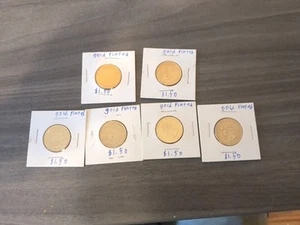 2004 And 2007 Gold Plated Quarter Lot. - Picture 1 of 2