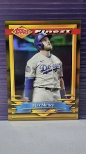 Max Muncy 2021 Finest Flashbacks Baseball ORO rifrattore #107 (Dodgers) SP 38/50 - Foto 1 di 2