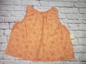 NEW A.N.A Women's Size XL Orange Floral Open Back Tank Top Blouse - Picture 1 of 6