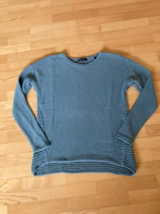 Marc O'Polo StrickPullover Mustermix mit Leinen Hellblau Gr. XS - Bild 1 von 4