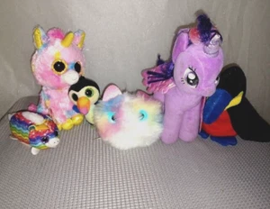 5 Ty Plush toy bundle and 1 talking Pomsies skyrocket toy. Read description - Picture 1 of 2