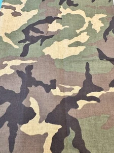 Cranston Army Green Camouflage Camo Cotton Fabric 53"L x 45"W - Picture 1 of 4