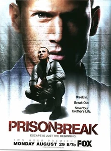 2005 PRINT AD - PRISON BREAK FOX TV SERIES AD - PRISON BREAK PREMIERE AD FOX - Picture 1 of 1
