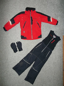 Sport 47 Obermeyer Kids ski snow bib pants coat and gloves size 6
