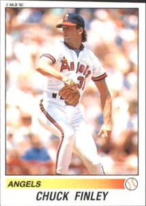 1990 Panini Stickers Baseball Card #32 Chuck Finley