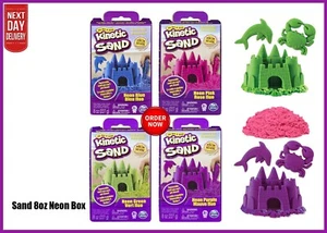 New Kinetic Sand 227g Neon Box Set Creative Skills Childrens Gift New Fee Ship - Picture 1 of 6