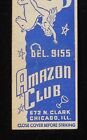 1940 FILLES SEXY Amazon Club 672 N. Clark cheval nues et vêtues de scantily Chicago
