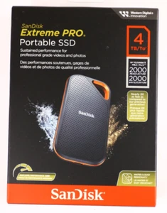 SanDisk 4TB Extreme PRO Portable SSD external drive up to 2000 MB/s - Afbeelding 1 van 8