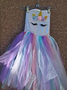 Unicorn Dress for Girls. Tutu Dreams Handmade Sequin. Size 5-6 yrs. - Picture 1 of 12