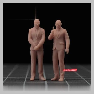 1/43 Agent Kevin Brown & Jay Will Smith Men in Black Scene Props Miniture Figure - Picture 1 of 6